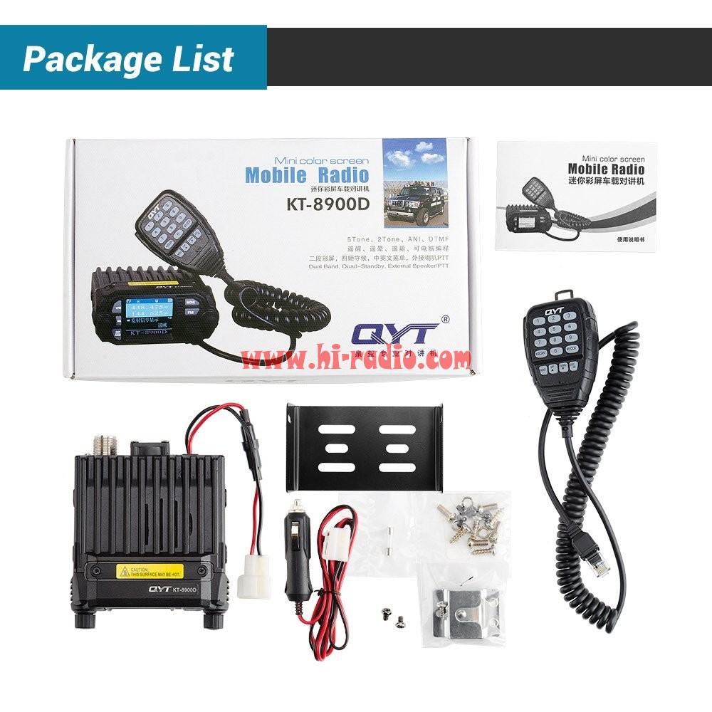 2nd Generation QYT KT 8900D KT8900D Amateur Car Radio Mini Mobile