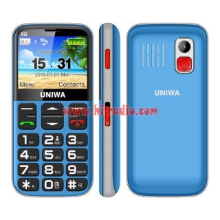 UNIWA V808G 3G WCDMA 850/1900/2100MHz Curved Screen Phone - Walkie-Talkie