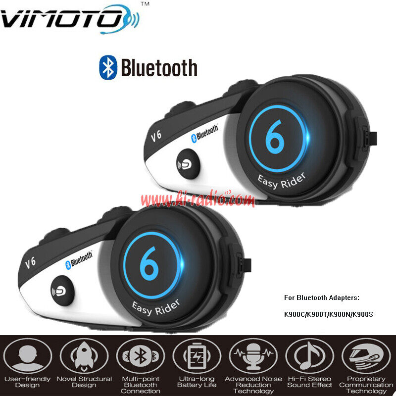vimoto v6 helmet bluetooth headset