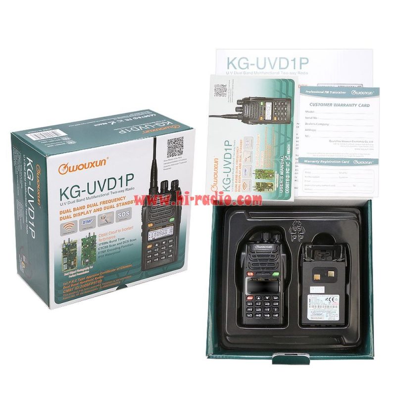 Dual Band Multifunctional KG-UVD1P Wouxun KG UVD1P 136-174/420-520MHz DTMF UHF VHF Dual Display Dual Standby - Image 5