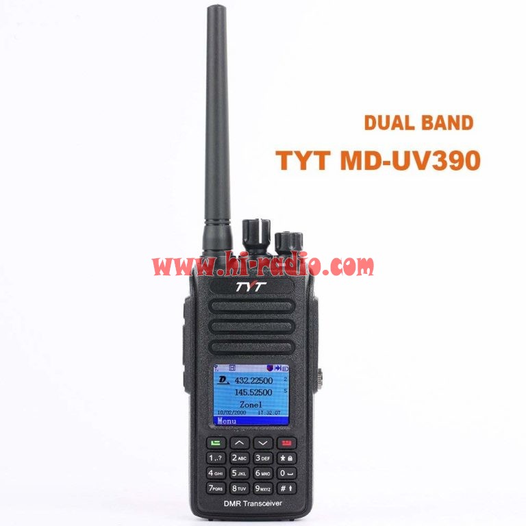 TYT MD-UV390 GPS Dual Band Digital Waterproof DMR Radio - Walkie-Talkie