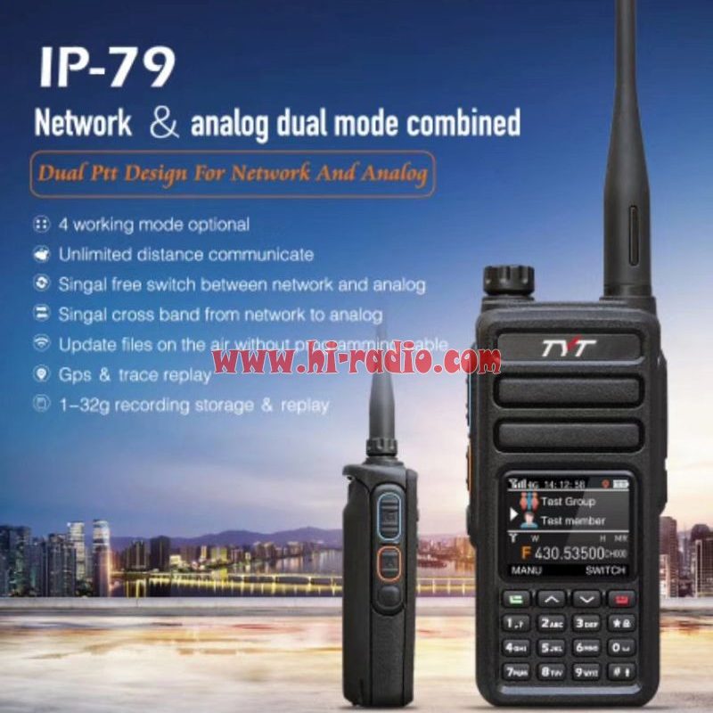 2019 TYT Newest IP-79 Network Radio Dual Mode GPS Dual PTT Global Communication
