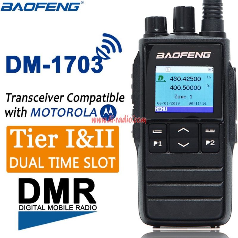 Baofeng DM-1703 DMR Transceiver Compatible with MOTOTRBO Hytera Tier II Radio