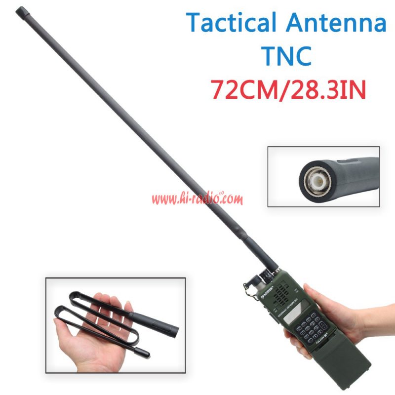 Updated CS Tactical Antenna TNC 72CM For Harris AN/PRC-152 148 Kenwood TK-378 Walkie Talkie