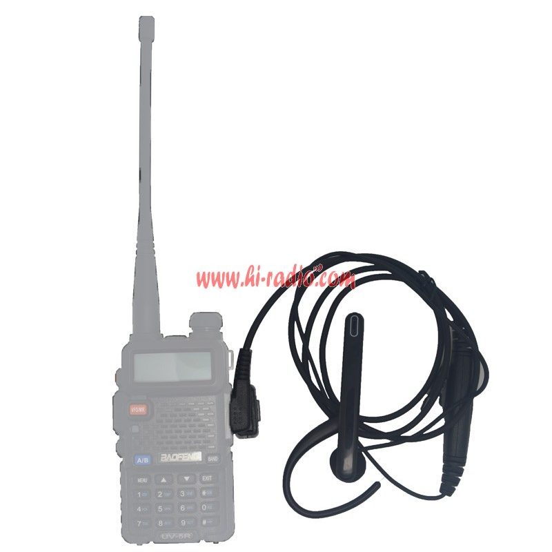 New Ear Rod Earphone Mic 2 Pin for Kenwood TYT Baofeng UV-5R Series BF-888S 666S 777S