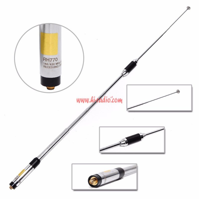Walkie Talkie Harvest RH-770 Dual Band High Gain Telescopic SMA-female Antenna - Image 5