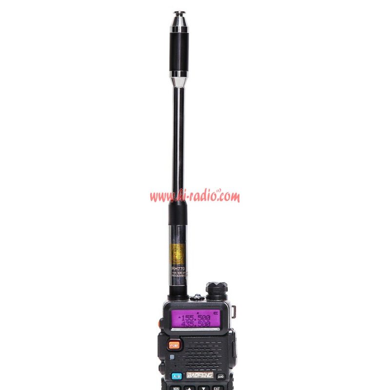 Walkie Talkie Harvest RH-770 Dual Band High Gain Telescopic SMA-female Antenna - Image 3