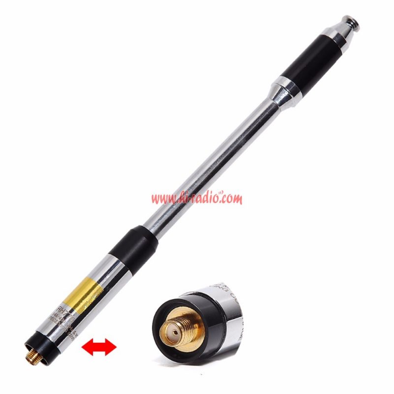 Walkie Talkie Harvest RH-770 Dual Band High Gain Telescopic SMA-female Antenna - Image 4