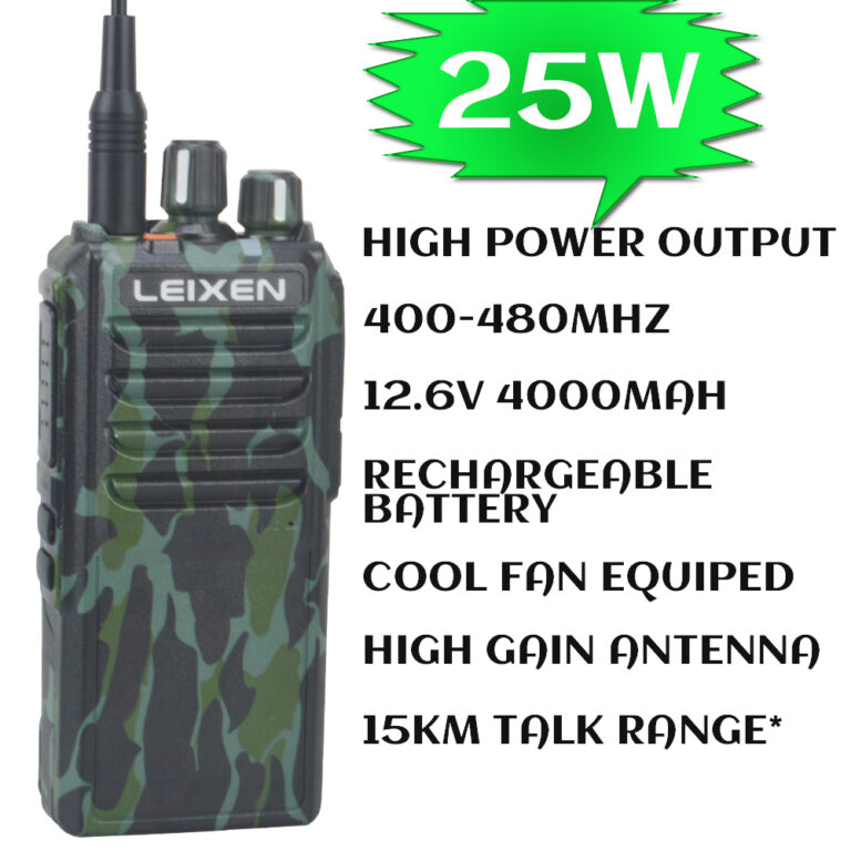 LEIXEN VV-25 UHF 400-480MHz Genuine 25W Portable Radio - Walkie-Talkie