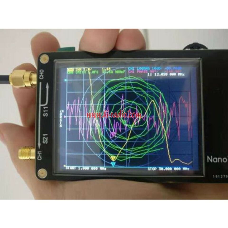 Mini Vector Network Analyzer 2,8" Digital LCD HF VHF UHF Antennenanalysator 