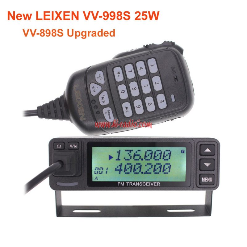 VV-898S Upgraded LEIXEN VV-998S Dual Band Ultra-compact Mobile Transceiver