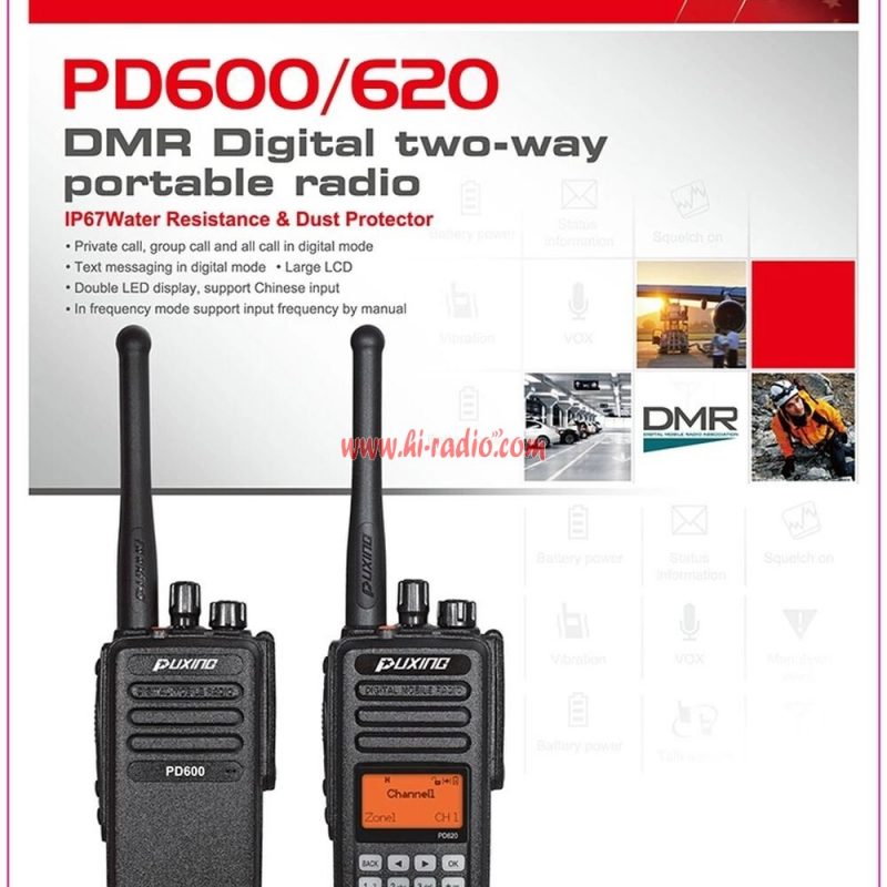 Puxing PD-600 IP67 Waterproof DMR Two way Radio