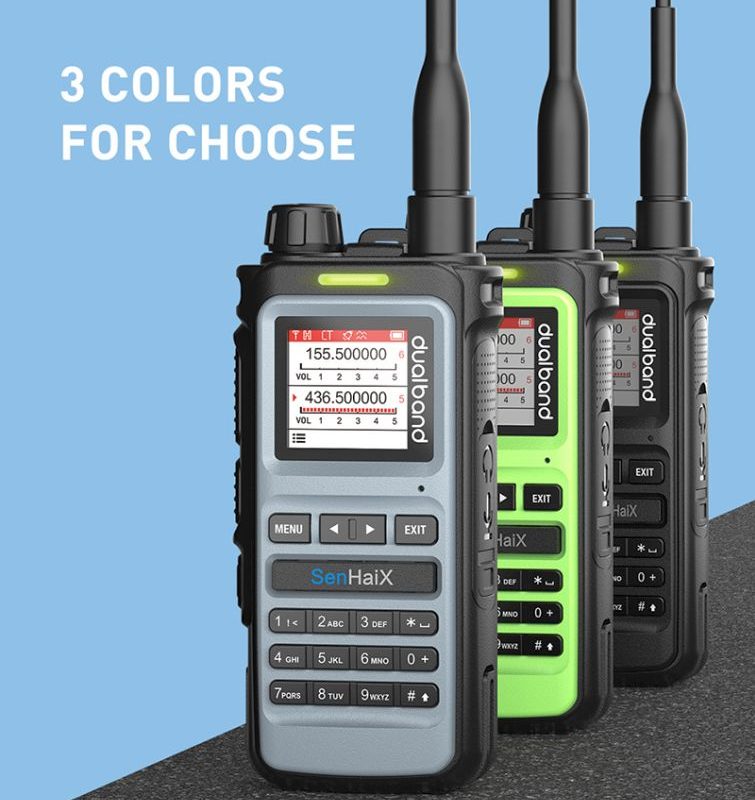 SENHAIX 8600 5W Dual Band Standby Waterproof Two-Way Radio 