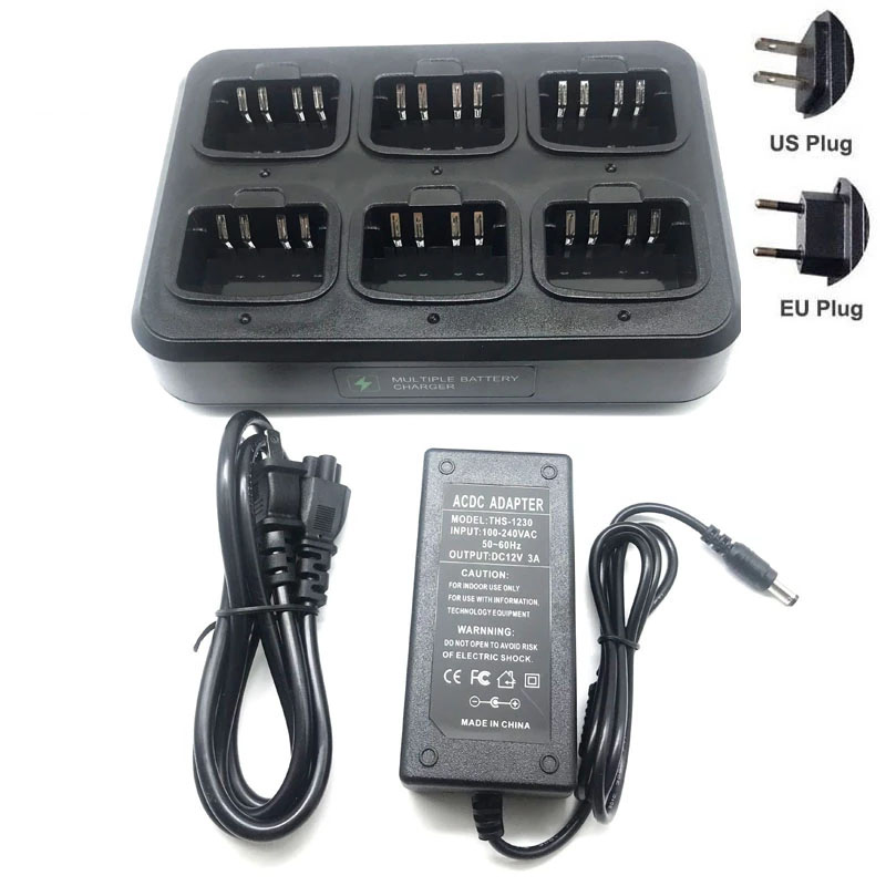 Double Rows 6-ways Charger For Motorola XIR P8268 DP4400 DP4800 DP4801 DEP550 DEP570 DP2000 DP2400 DP2600 Radio