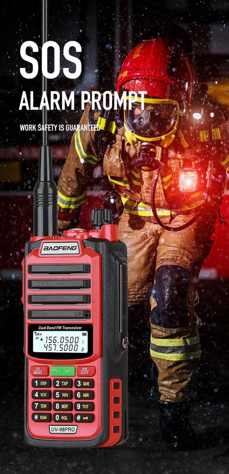 Baofeng UV98 PRO Long Range Waterproof Radio High Power Walkie Talkie