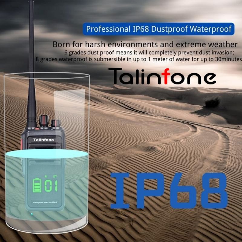 Talinfone M23 Plus 10W Walkie Talkie Long Range IP68 Waterproof Two-Way Radio - Image 4