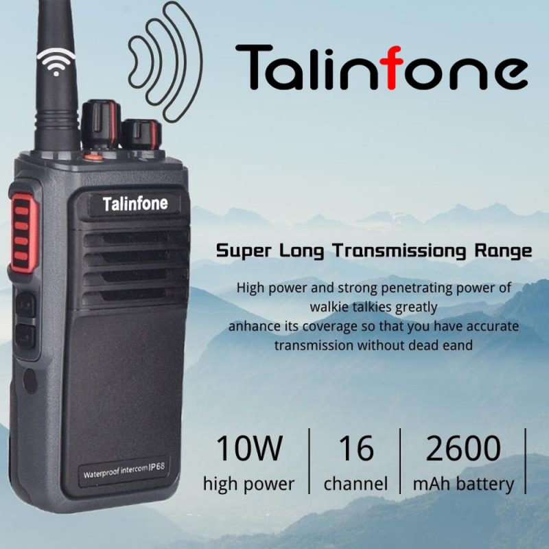 Talinfone M23 Plus 10W Walkie Talkie Long Range IP68 Waterproof Two-Way Radio - Image 2