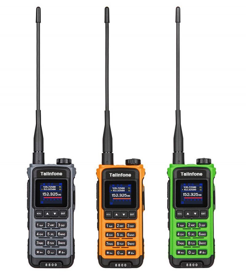 Talinfone 8800 AM FM UHF VHF Full Band Two Way Radio Durable Walkie Talkie
