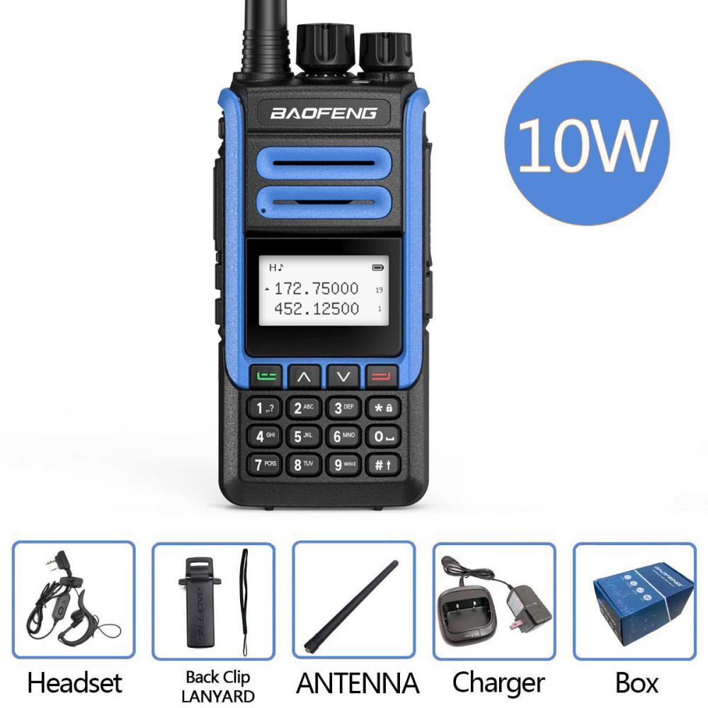 Baofeng BF-H7 Walkie Talkie Dual Band 10W Powerful Transceiver 136-174MHz  400-520MHz Hunting Two way Radio - Walkie-Talkie