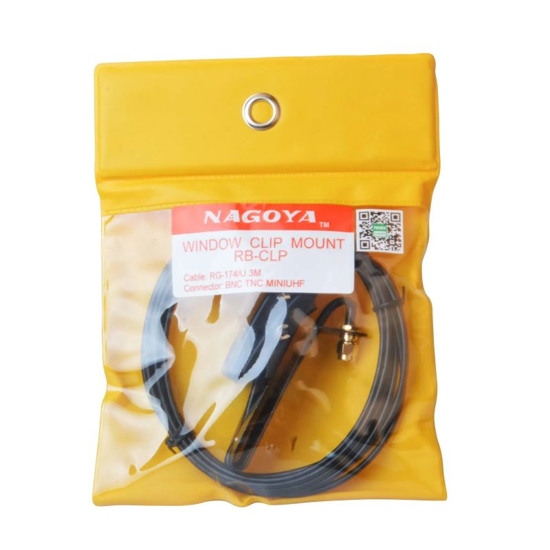 Nagoya RG-174U 3M RB-CLP Window Clip Mount for Handheld Walkie Talkie Antenna - Image 5