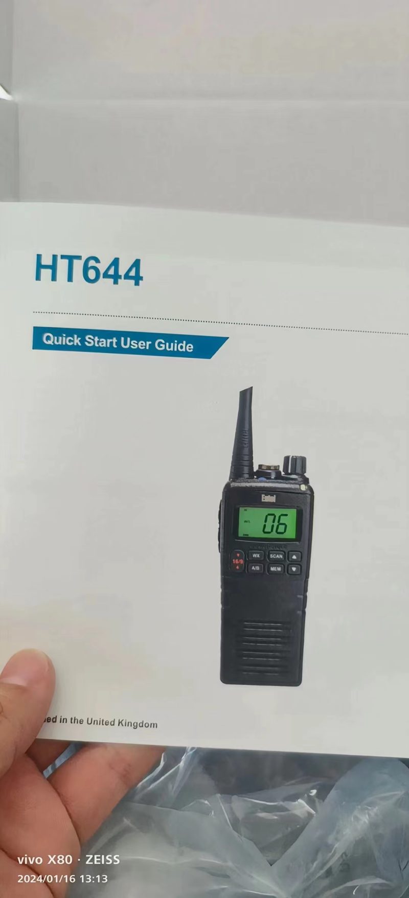 ENTEL HT644 Fully Submersible VHF IP68 Waterproof Marine Handheld Radio - Image 3