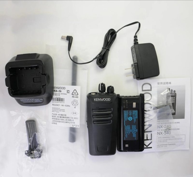 Kenwood NX-240 NX-340 NEXEDGE VHF Digital FM Portable Radio DMR Walkie Talkie - Image 4