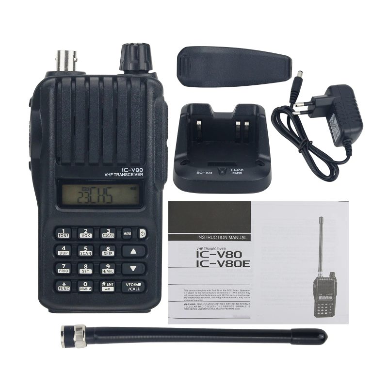 ICOM IC-V80E VHF Transceiver Marine Walkie Talkie 8W 10KM With Emergency Alarm top - Image 3