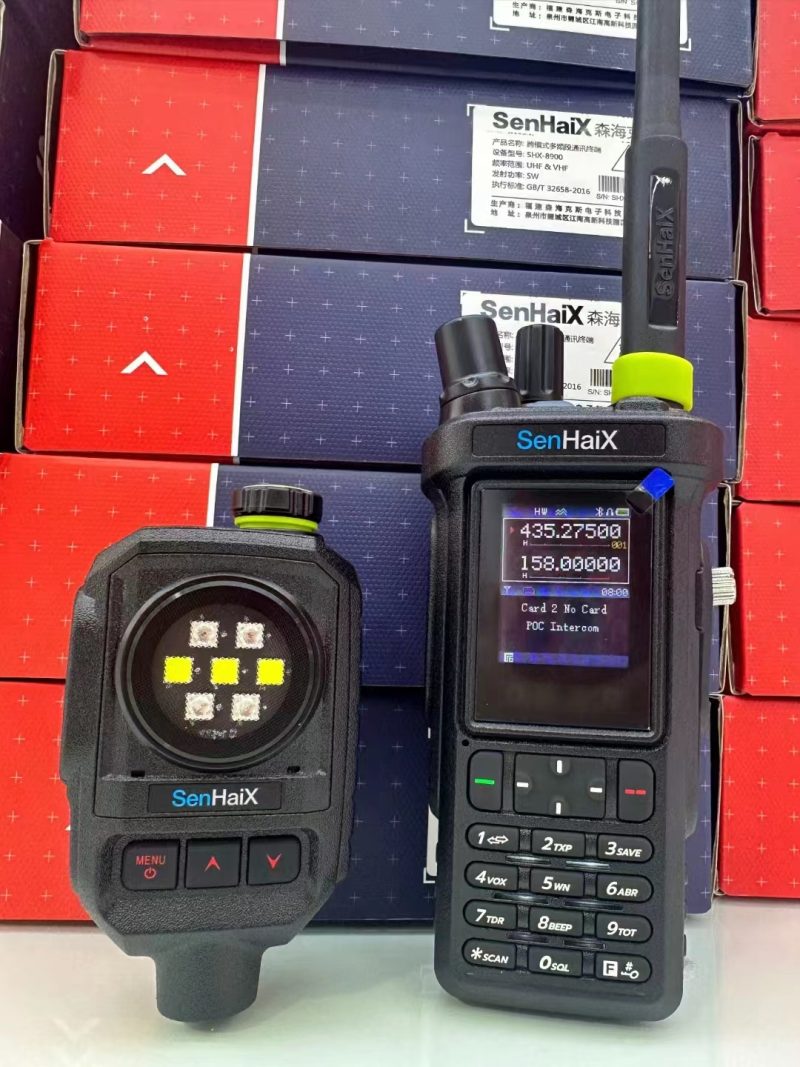 Bluetooth Microphone Dual PTT for Senhaix GT-12 SHX-8900 8800 etc Two way Radio