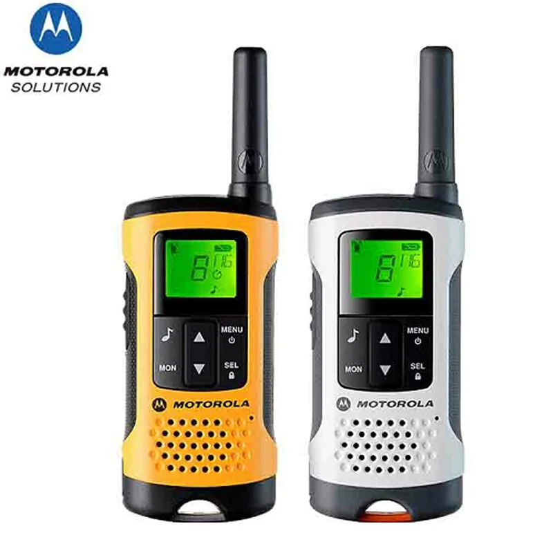 A pair of Motorola TLKR T50 Mini Ham Radio LCD screens, 8 channels, ideal radio T50 for outdoor exploration with a range of 6KM