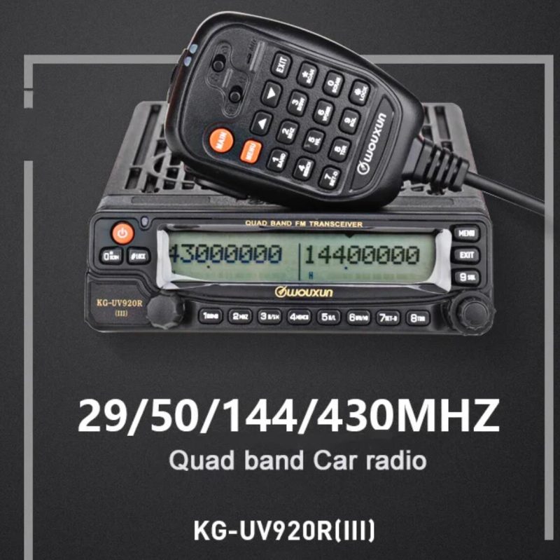 WOUXUN KG-UV920R(III) Quad Band Mobile Transceiver VHF UHF Car Radio
