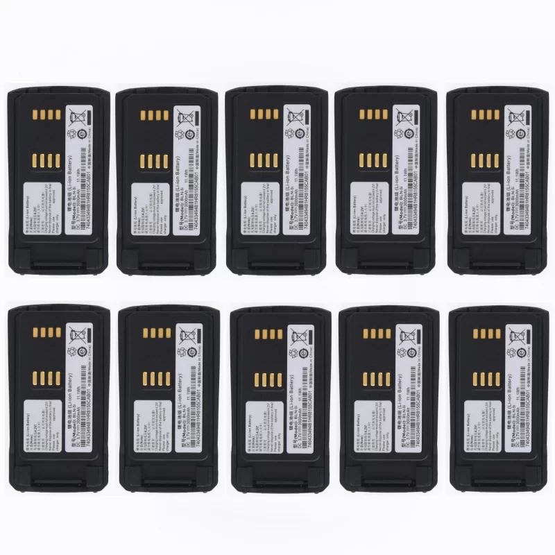 10Packs/lot 3000mAh 3.7V 11.1Wh Lithium-Ion Battery for BLN-5i for EADS Airbus Cassidian TH9 THR9 THR9i THR9+ Tetra Radio Replacement for BLN-6 BLN-6L