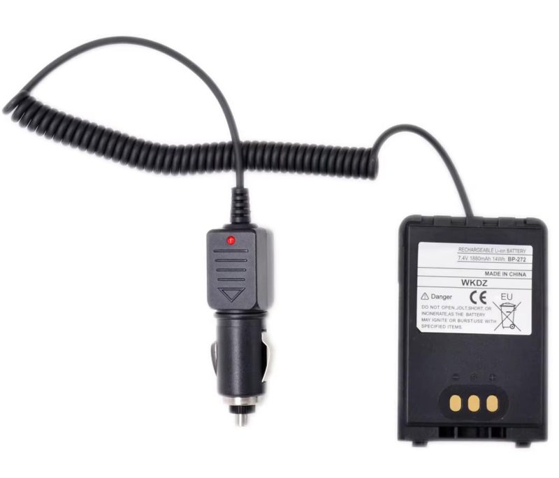 BP-272 HAM Radio Battery Eliminator Adaptor For ICOM ID31 ID51 BP272 Walkie Talkie DC12V Input Car Charger Cord Accessory