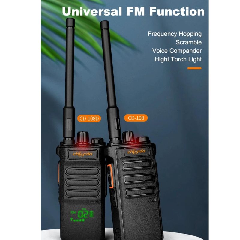 Chierda 108D 10w  Amateur Radio portable waterproof Long Range Walkie-Talkie Suitable For Hotel Construction Sites