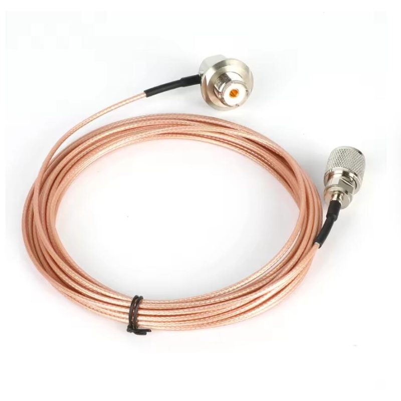 Pink 5 Meter 316 Coaxial Cable UHF/PL-259 Male to Female for QYT KT-8900 YAESU ICOM KENWOOD Mobile Radio Walkie Talkie Antenna
