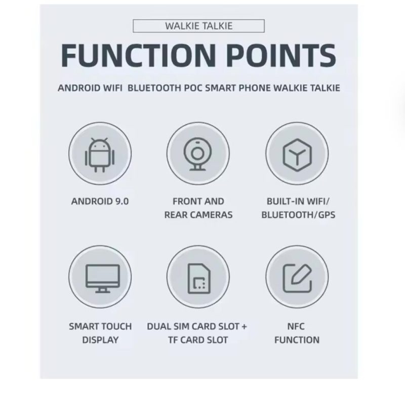 Zello walkie talkie phones mobile android smartphone 4g yanton Walkie Talkie YANTON T-X100 - Image 3