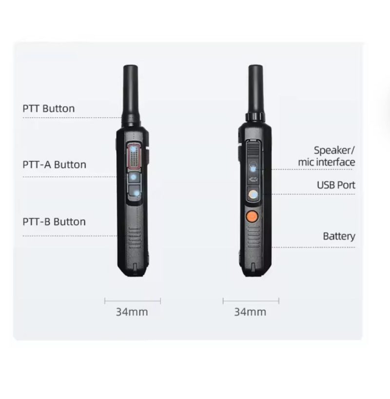Zello walkie talkie phones mobile android smartphone 4g yanton Walkie Talkie YANTON T-X100 - Image 5