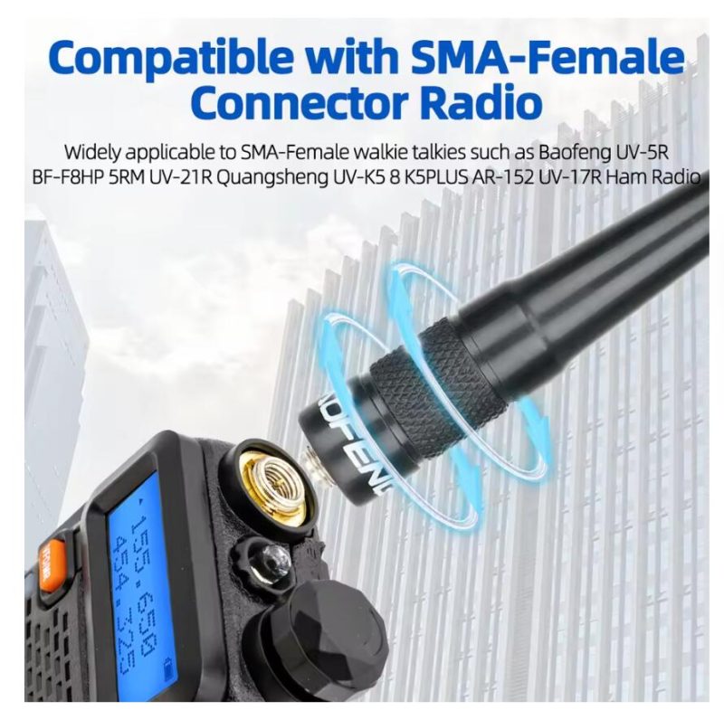 Walkie Talkie BF 771 PRO Dual Band Antenna SMA-Female High Gain Antenna for Baofeng UV-5R UV 21 PRO V2 5RH Quansheng UV K6 K5(8) Radios - Image 3
