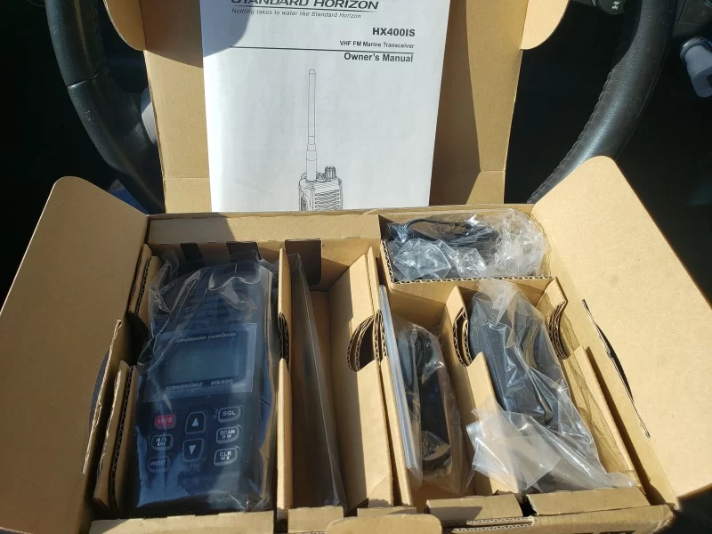 Standard Horizon Submersible Portable Marine VHF Radio Waterproof Intrinsically Safe w/NOAA HX400IS - Image 4