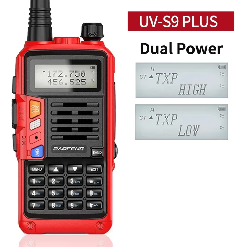 Baofeng UV-S9 PLUS 10W Walkie Talkie Dual Band Long Range VHF UHF Handheld Radio For UV-5R UV-K5 Ham Two Way Radio for Camping - Image 3
