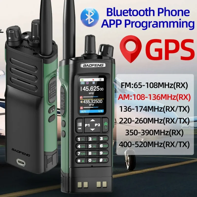 Black CAMO Green BAOFENG DM-32 DMR Digital Two Way Radio - Image 4