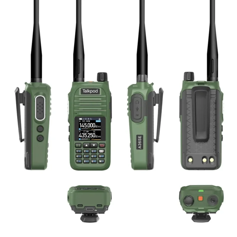 Talkpod® A36SE U HF/VHF Multi-Band Portable Transceiver Green