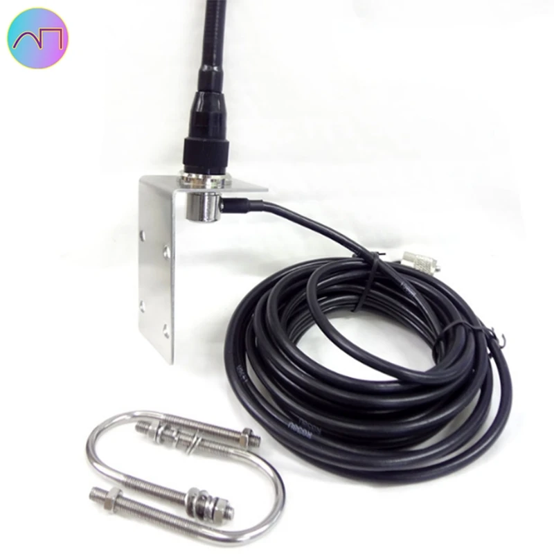 VHF Marine Antenna 156-163Mhz Rubber Waterproof Mast Aerial with 5M RG-58 Cable for Boat Sailboat Yacht - Image 5