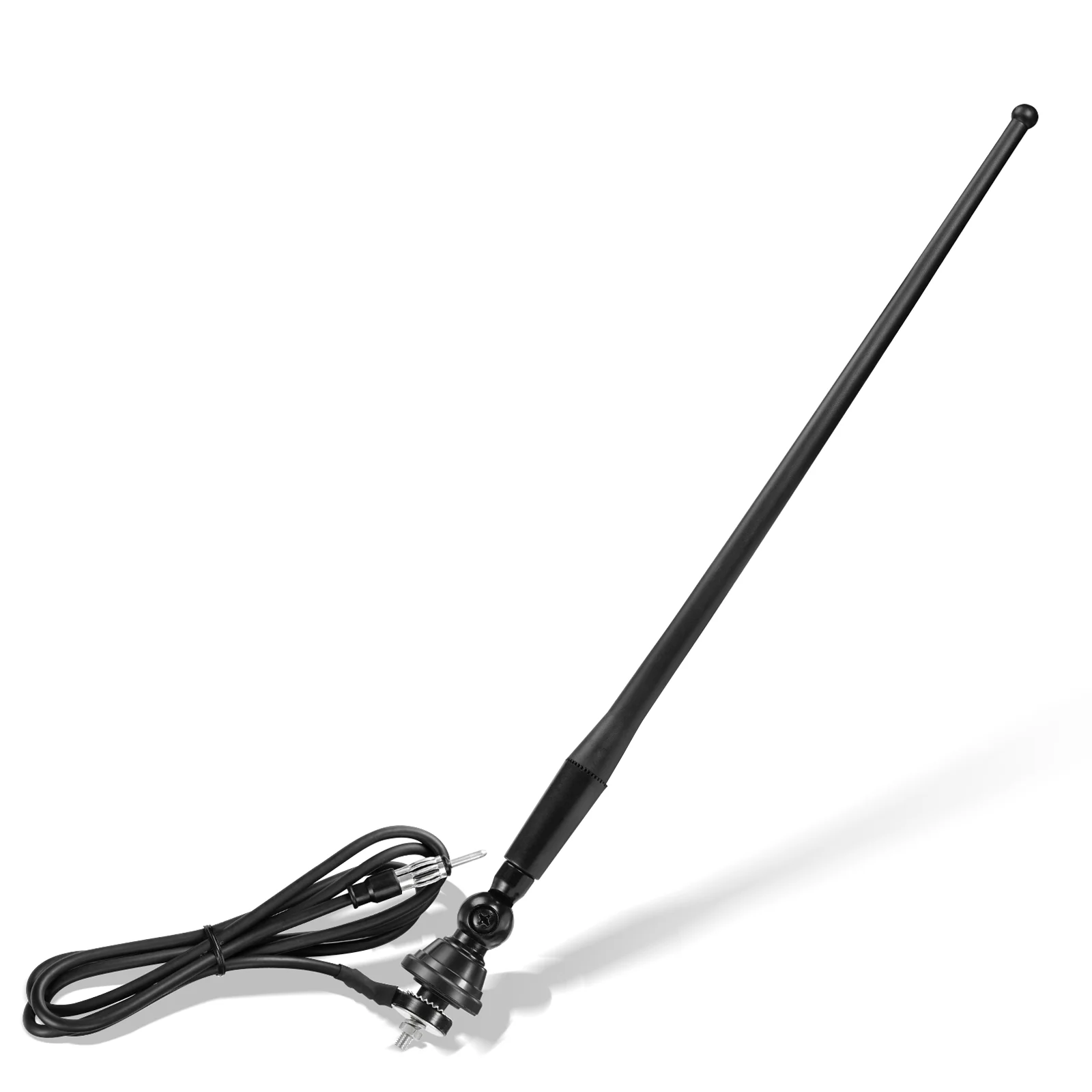 Eightwood Marine Boat Radio Antenna Rubber Duck Flexible Mastfits for Radio Stereos on Boat Car Yacht Sailboat RV Motorhome